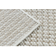 Teppich CASABLANCA LOOP weiß / beige Schleife weich