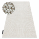 Teppich CASABLANCA LOOP weiß / beige Schleife weich