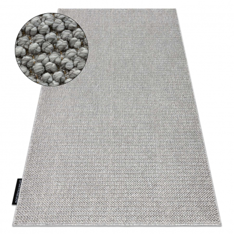 Tapis CASABLANCA LOOP gris clair, bouclé, doux