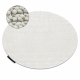 Carpet CASABLANCA LOOP circle white loop, soft