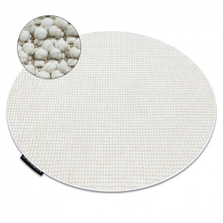 Carpet CASABLANCA LOOP circle white loop, soft
