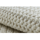 Carpet CASABLANCA LOOP circle white loop, soft