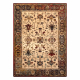 Wollteppich POLONIA BODRUM Ornament, Rahmen hell rubin