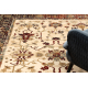 Tapis en laine POLONIA BODRUM Ornement, cadre rubis clair