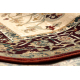 Wollteppich POLONIA BODRUM Ornament, Rahmen hell rubin