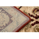Tapis en laine POLONIA BODRUM Ornement, cadre rubis clair