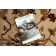 Wollteppich POLONIA BODRUM Ornament, Rahmen hell rubin