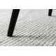 Teppich CASABLANCA LOOP Kreis weiß / beige Schleife weich