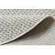 Teppich CASABLANCA LOOP Kreis weiß / beige Schleife weich