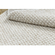 Teppich CASABLANCA LOOP Kreis weiß / beige Schleife weich