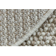 Teppich CASABLANCA LOOP Kreis weiß / beige Schleife weich