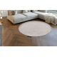 Teppich CASABLANCA LOOP Kreis beige Schleife weich