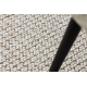Teppich CASABLANCA LOOP Kreis beige Schleife weich