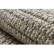 Teppich CASABLANCA LOOP Kreis beige Schleife weich