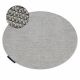 Carpet CASABLANCA LOOP circle light grey loop, soft