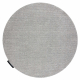 Tappeto CASABLANCA LOOP cerchio grigio chiaro, loop, morbido