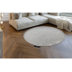Carpet CASABLANCA LOOP circle light grey loop, soft