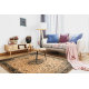 Wool carpet POLONIA KORDOBA25 Rosette, frame sepia