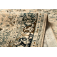 Wool carpet POLONIA KORDOBA25 Rosette, frame sepia