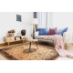 Wool carpet POLONIA KORDOBA25 Rosette, frame light ruby