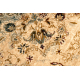 Tapis en laine POLONIA KORDOBA25 Rosette, cadre rubis clair