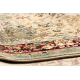 Wool carpet POLONIA KORDOBA25 Rosette, frame light ruby