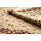 Tapis en laine POLONIA KORDOBA25 Rosette, cadre rubis clair