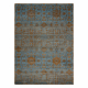 Tapis en laine OMEGA KARAJA fleurs laiton, or