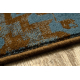 Tapis en laine OMEGA KARAJA fleurs laiton, or