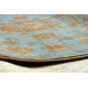 Tapis en laine OMEGA KARAJA fleurs laiton, or