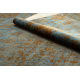 Tapis en laine OMEGA KARAJA fleurs laiton, or