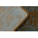 Tapis en laine OMEGA KARAJA fleurs laiton, or