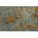 Tapis en laine OMEGA KARAJA fleurs laiton, or