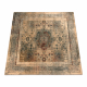 Wool carpet OMEGA MAMLUK Square - Rosette vintage cream