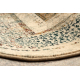 Tapis en laine OMEGA MAMLUK Carré Rosette vintage crème