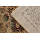 Tapis en laine OMEGA MAMLUK Carré Rosette vintage crème