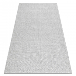 Tapete CASABLANCA LOOM prata, laço, macio interior e exterior