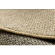 Teppich CASABLANCA LOOM Kreis beige, Schleife weich drinnen & draußen