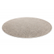 Tapis CASABLANCA LOOM cercle marron, bouclé, doux intérieur et extérieur