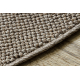 Tapis CASABLANCA LOOM cercle marron, bouclé, doux intérieur et extérieur
