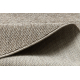 Tapis CASABLANCA LOOM cercle marron, bouclé, doux intérieur et extérieur