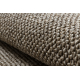 Tapis CASABLANCA LOOM cercle marron, bouclé, doux intérieur et extérieur