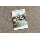 Tapis CASABLANCA LOOM cercle marron, bouclé, doux intérieur et extérieur