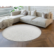 Carpet CASABLANCA LOOM circle silver, loop, soft indoor & outdoor