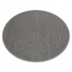 Tapis CASABLANCA LOOM cercle gris, bouclé, doux intérieur et extérieur