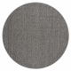Tapis CASABLANCA LOOM cercle gris, bouclé, doux intérieur et extérieur
