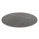 Tapis CASABLANCA LOOM cercle gris, bouclé, doux intérieur et extérieur