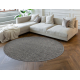 Tapis CASABLANCA LOOM cercle gris, bouclé, doux intérieur et extérieur