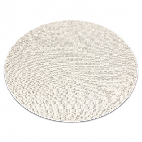 Tapijt CASABLANCA LOOM cirkel crème, lus, zacht binnen & buiten