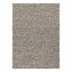 Wollteppich TAHAR 99005 anthrazit - HANDGEWEBT Schlinge, Melange 
